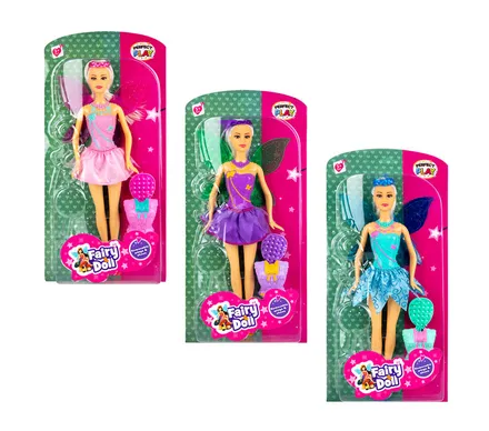 Fairy Doll With Wings & Accessory, 29cm