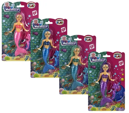 Mini Mermaid Doll, 15cm