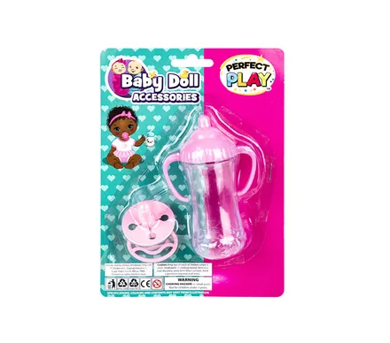 Baby Doll Pacifier And Bottle Set