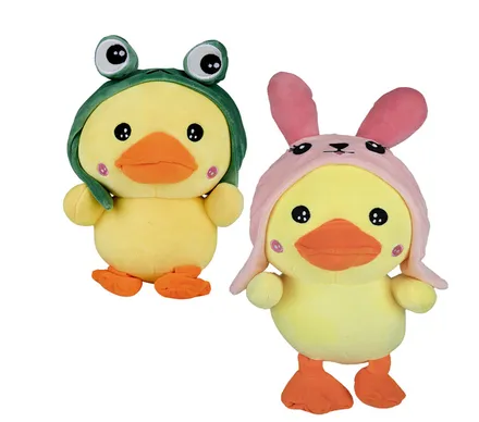 Stuffed Duck With Hoodie, 30cm