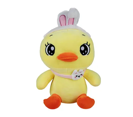 Stuffed Duck With Bunny Ears, 42cm