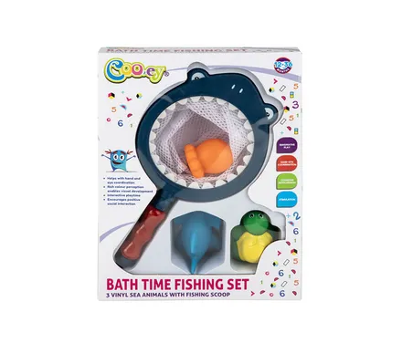 Bath Time Fishing Set, 4-Piece
