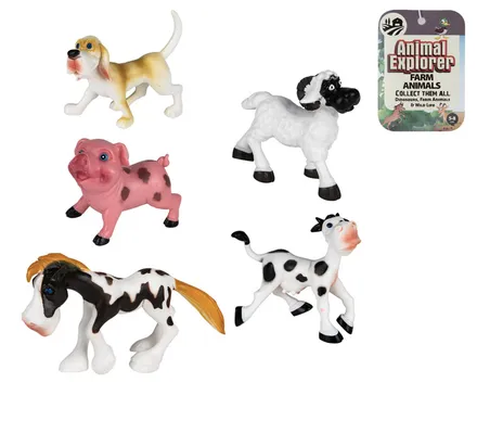 Cartoon Farm Animals, Height 5-8cm