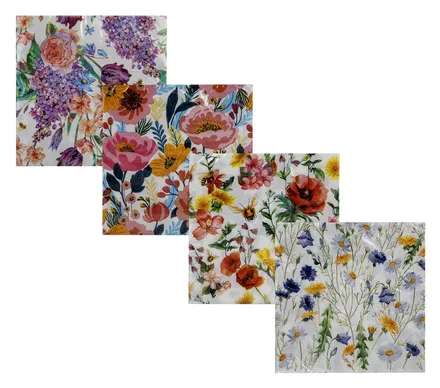 Serviettes 2ply 33cm 20pc Flowers