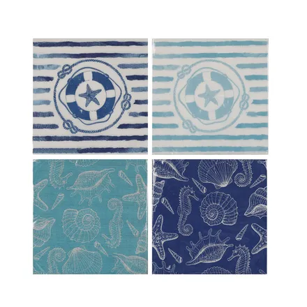 Serviettes 2ply 33cm 20pc Marine