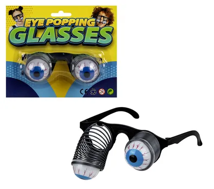 Eye Popping Novelty Glasses, 12.5cm