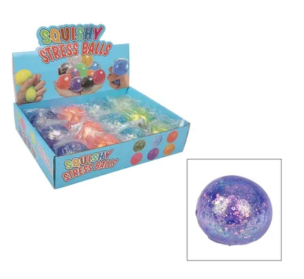 Glitter Stress Ball, 6cm