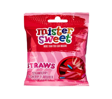 Mister Sweet Cherry & Strawberry Straws