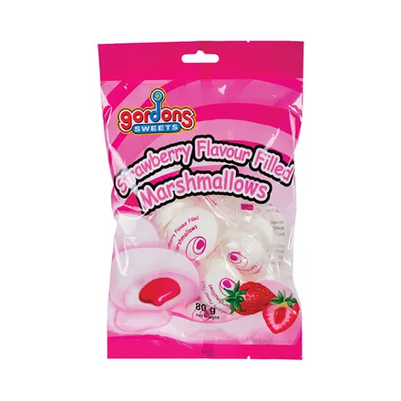 Gordons Strawberry Filled Mallows, 80g
